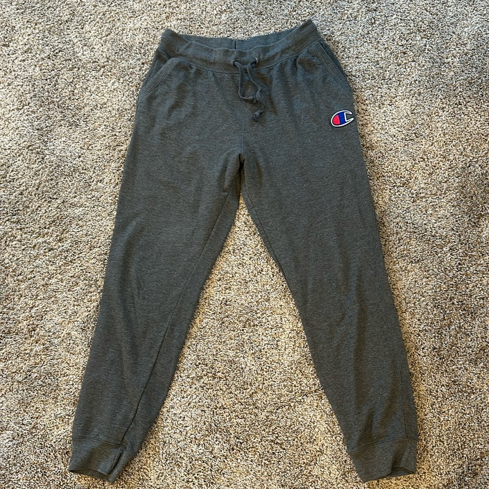 Gray champion joggers